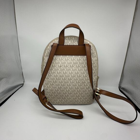 Michael Kors Jaycee Medium Vanilla Backpack and Wallet Gold Studded Pyramid main image 10